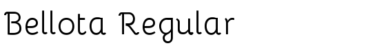 Bellota Regular - Download Thousands of Free Fonts at FontZone.net